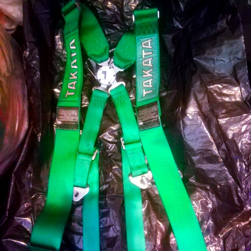 Takata asm harness motorsport 4 point spec racing belt/straps.